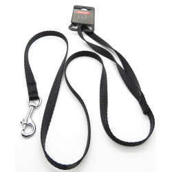 animallparadise nylon leash, size 1 m 10 mm, black color, for dog. dog leash