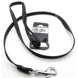animallparadise nylon leash, size 1 m 10 mm, black color, for dog. dog leash
