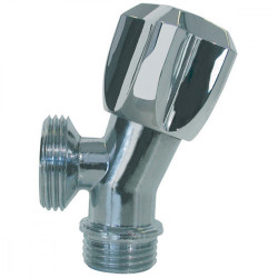 jardiboutique Slanted tap for washing machine -1/2 x 3/4 inch Gate valve