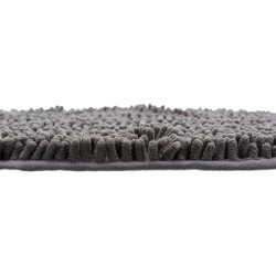 animallparadise Tapis absorbant 78 x 51 cm anti saletés pour chien couleur gris Tapis chien