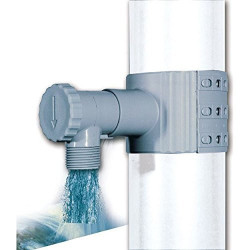 Jardiboutique Grey rainwater collector for gutter from 75 to 100 Watering