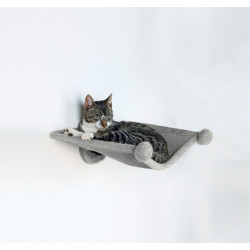 animallparadise Hammock to be fixed to the wall 42 x 41 cm color gray for cat. Sleeping