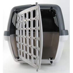 animallparadise Transport basket gulliver 1, color grey, size : 48 x 32 x 31 cm Transport cage