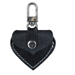 animallparadise Porte adresse forme cœur noir pour chien ou chat. 5.5 x 5 cm Porte adresse