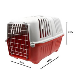 animallparadise Pratiko transport crate, 48 x 31.5 x 33 cm, for dogs, random color Transport cage
