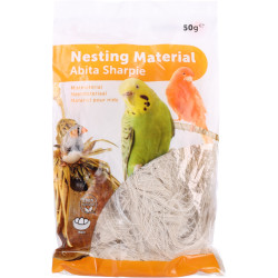 Material de nidificação, algodão 50 g para as aves. AP-FL-100040 Produto de ninho de aves