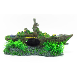 animallparadise épave de sous marin Moza, taille: 23 x 7 x 12 cm, Décoration aquarium. Décoration et autre