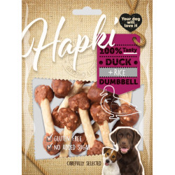 animallparadise Leckerbissen Ente und Reis Hantel, für Hunde,150 g, glutenfrei, AP-FL-520270 Ente
