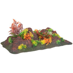animallparadise Décoration roche et plante, 42,5 x 23 x 9,5 cm, aquarium, Décoration et autre
