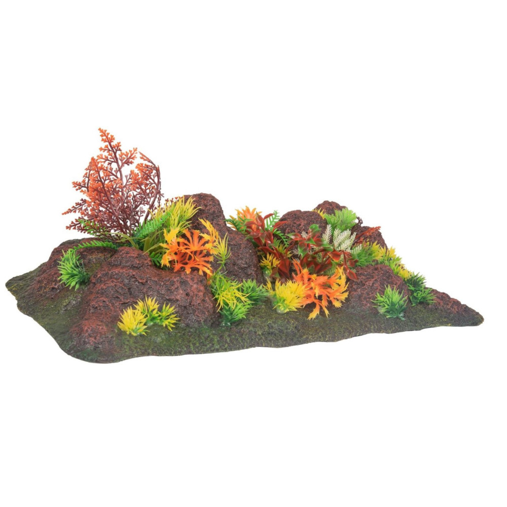 animallparadise Rock and plant decoration, 42,5 x 23 x 9,5 cm, aquarium, Decoration and other