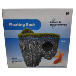 AP-FL-410359 animallparadise Roca flotante M, tamaño 17,5 x 11 x 18 cm, decoración para acuarios. Roché pierre