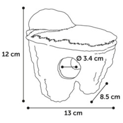 animallparadise Floating Rock S, dimensioni 12 x 8,5 x 13 cm, decorazione per acquari AP-FL-410358 Roché pierre
