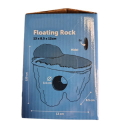 animallparadise Floating Rock S, size 12 x 8,5 x 13 cm, aquarium decoration Roché pierre