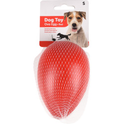 animallparadise Oeuf rouge en plastique S ø 8 cm x 12.5 cm de hauteur Jouet pour chien Balles pour chien