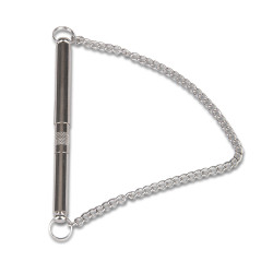 animallparadise High frequency metal whistle, audible at 400 meters. 11 cm. for dog Sifflet pour chien