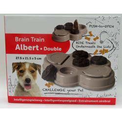 animallparadise Interactive reward toy for dogs, Albert Brain Train 2, 27.5 x 21.5 x 5 cm Games has reward candy