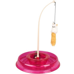 animallparadise Spielzeug Rundkurs TIBO rund rosa ø 27,5 cm x 38 cm, für Katzen AP-FL-560849 Spiele