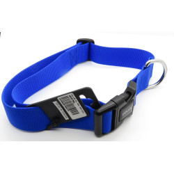 nylon halsband . maat 50 - 80 cm . 40 mm . kleur blauw . voor honden. animallparadise AP-ZO-463670BL Nylon kraag