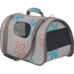 animallparadise Flower carrying basket. size L. color gray. for cat or dog. transport bags