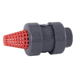 ø63 mm, válvula de alívio de pressão em PVC carregado por mola. JB-IN-SCLAPCR63 válvula coadora
