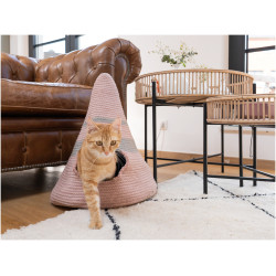 animallparadise Cat shelter Tipi Bobo pink ø 40 cm Igloo cat