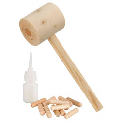 animallparadise Kit for building a wooden nesting box for your birds Birdhouse