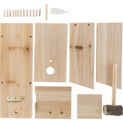 animallparadise Kit per costruire un nido di legno per i tuoi uccelli AP-TR-55641 Casetta per uccelli
