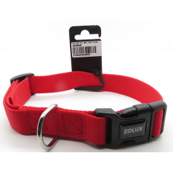 Coleira de cão em nylon, tamanho 50 - 60 cm, 25 mm, cor vermelha. AP-ZO-463660R Colarinho de nylon