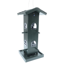animallparadise Silo feeder Green house, composite wood, height 33 cm. for birds Mangeoire à graines