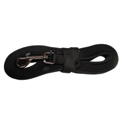 animallparadise Flat nylon tracking leash. 5 meters x 15 mm. black color. for dog. dog leash