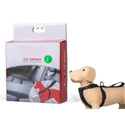 AP-VA-16832 animallparadise Arnés y cinturón de seguridad para el coche, talla L, para perros. Seguridad de los perros