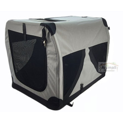 animallparadise Foldable car carrier XL .59 x 81 x 59 cm. for dogs Transport cage