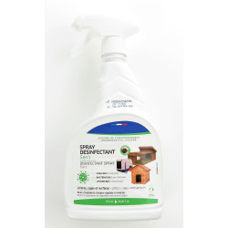 animallparadise Spray Désinfectant 5 en 1, contenance 750 ml, pour habitat des animaux Soin et hygiène