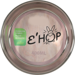 animallparadise EHOP Edelstahlnapf, 400 ml, rosa, für Nagetiere. AP-ZO-205148 Gamellen, Spender