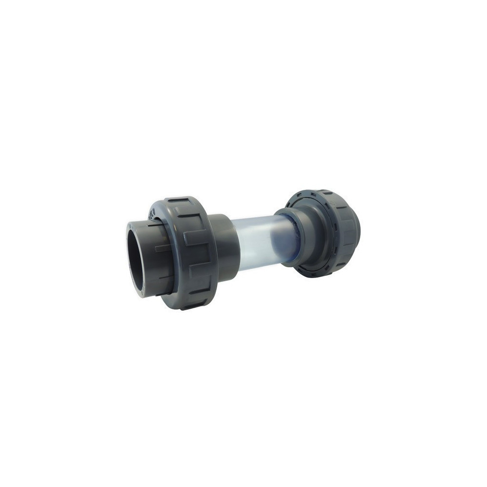 jardiboutique Flow indicator double union - Connection Female to be glued ø 50 MM PVC PRESSURE FITTING