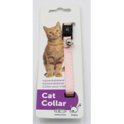 animallparadise Collare regolabile da 19 a 30 cm. colore rosa chiaro con campanello. per gatto AP-FL-1031200 Collana