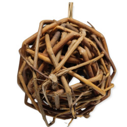 animallparadise EHOP dark rattan ball toy for rodents. Games, toys, activities
