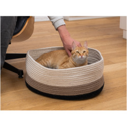 animallparadise Berber Basket Caramel for cats or small dogs. cat cushion and basket