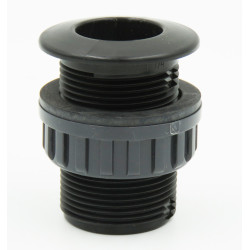 jardiboutique Set of 2 1" 1/4 PVC wall bushings for female threaded connection PVC Wall Passage