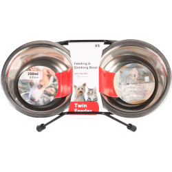 animallparadise Duo bowl ø 11 cm. 200 ml. with Arjun holder. XS . for cats Bowl, bowl