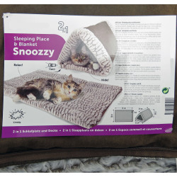 animallparadise Snoozzy 2 in 1 Tunnel a triangolo 32 x 55 x 23 cm per gatti AP-FL-560892 Biancheria da letto