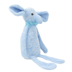 AP-VA-17533 animallparadise Peluche elefante azul Oby 37 cm, juguete para perro Peluche para perros