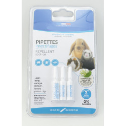 animallparadise 3 Insect Repellent Pipettes. Rabbits, ferrets and guinea pigs. Care and hygiene