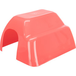 Plastic huis . 29 x 19 x 33 cm. willekeurige kleur. voor dwergkonijnen. animallparadise AP-TR-61343 Kooi accessoires