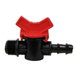mini-ventiel ø12 mm en 1/2" - splined valve voor 16 mm slang jardiboutique JB-BP-48657761 Druppel voor druppel