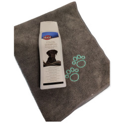 Speciale shampoo voor donker haar en microvezel handdoek, 250 ML voor honden animallparadise AP-TR-2915-2350 Shampoo