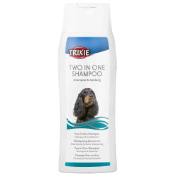 animallparadise Shampoing 250 ml, 2 en 1 et serviette en microfibre, pour chien Shampoing