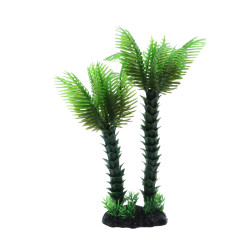Duo palmboom, H 23 cm, voor aquarium animallparadise AP-ZO-352232 Plante