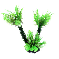 animallparadise Palm tree decoration trio, H 26 cm, for aquarium Plante