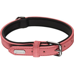 animallparadise Collar size S, 29-35 cm, made of imitation leather and neoprene, red color, for dog. Necklace